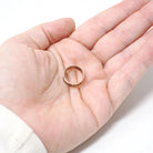 Antique Baby Band - Victorian 9k Rose Gold Engraved Pinky Midi Ring - Vintage Circa 1890s Era Size 1 1/4 Eternity Leaf Design Fine Jewelry