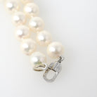 Cultured Pearl Bracelet - Art Deco 14k White Gold 7.5 MM Organic Gem Knotted Strand - Vintage Circa 1930s Era Fashion Accessory Fine Jewelry