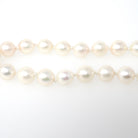 Cultured Pearl Bracelet - Art Deco 14k White Gold 7.5 MM Organic Gem Knotted Strand - Vintage Circa 1930s Era Fashion Accessory Fine Jewelry