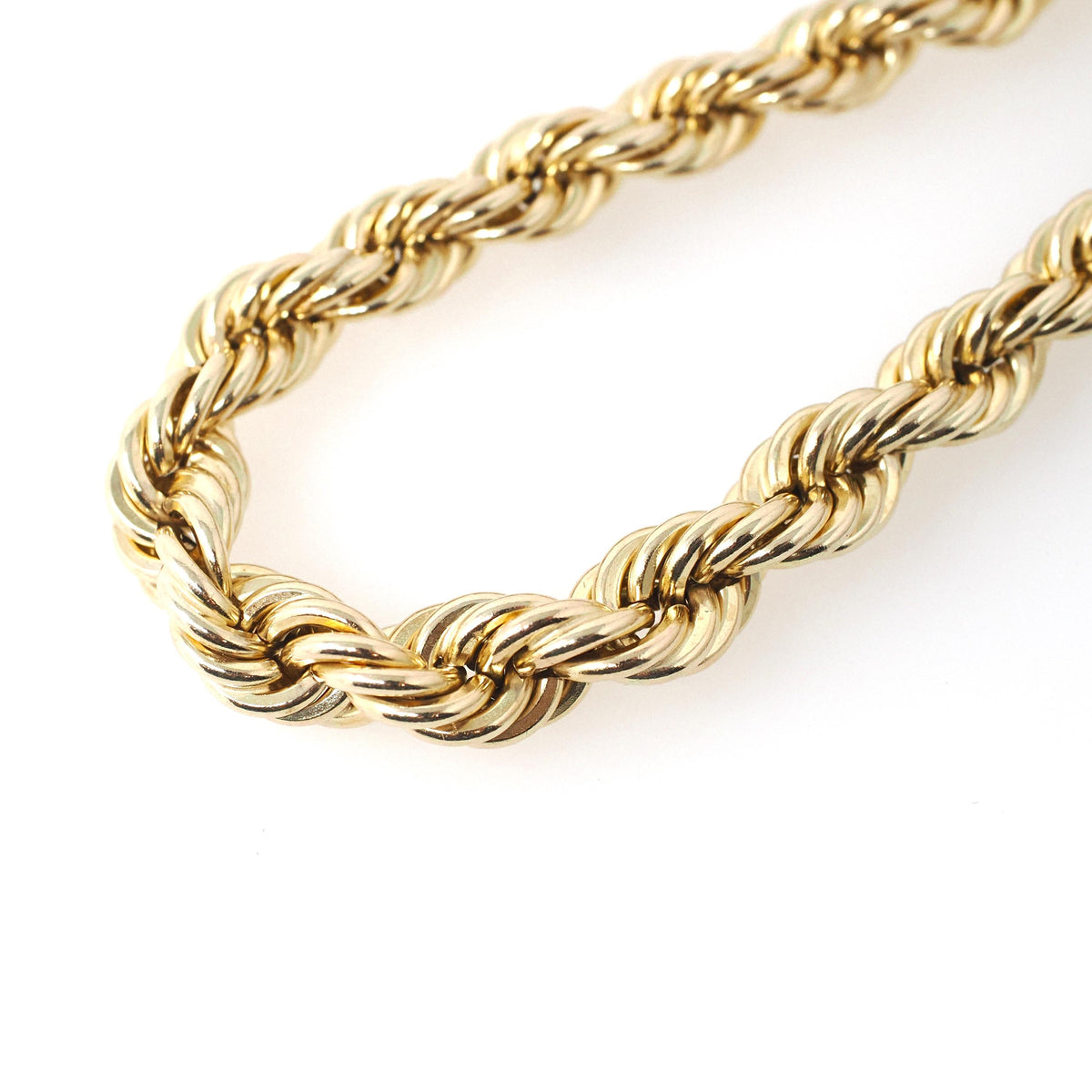 Vintage Twisted Chain - Modernist Era Gold Filled Unisex Versatile 30 Inch Necklace - Circa 1970s Era Spring Ring Clasp Layering Jewelry