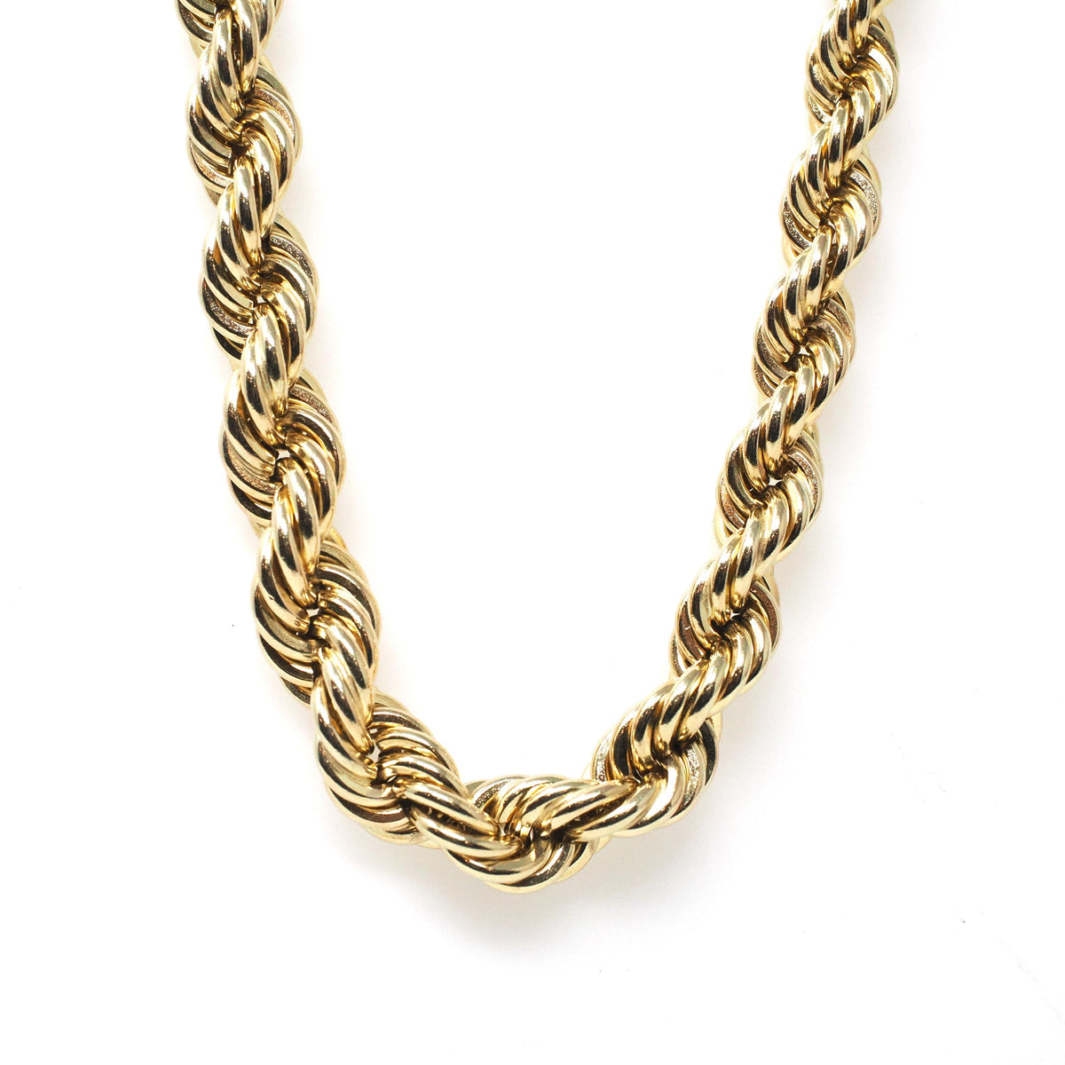 Vintage Twisted Chain - Modernist Era Gold Filled Unisex Versatile 30 Inch Necklace - Circa 1970s Era Spring Ring Clasp Layering Jewelry