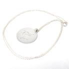 Vintage Love Token - Mid Century Sterling Silver Engraved Name Ruth Ann Charm Necklace - Circa 1950s Era Engravable Disc Fashion Jewelry