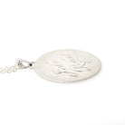 Vintage Love Token - Mid Century Sterling Silver Engraved Name John Robert Charm Necklace - Circa 1950s Era Engravable Disc Fashion Jewelry