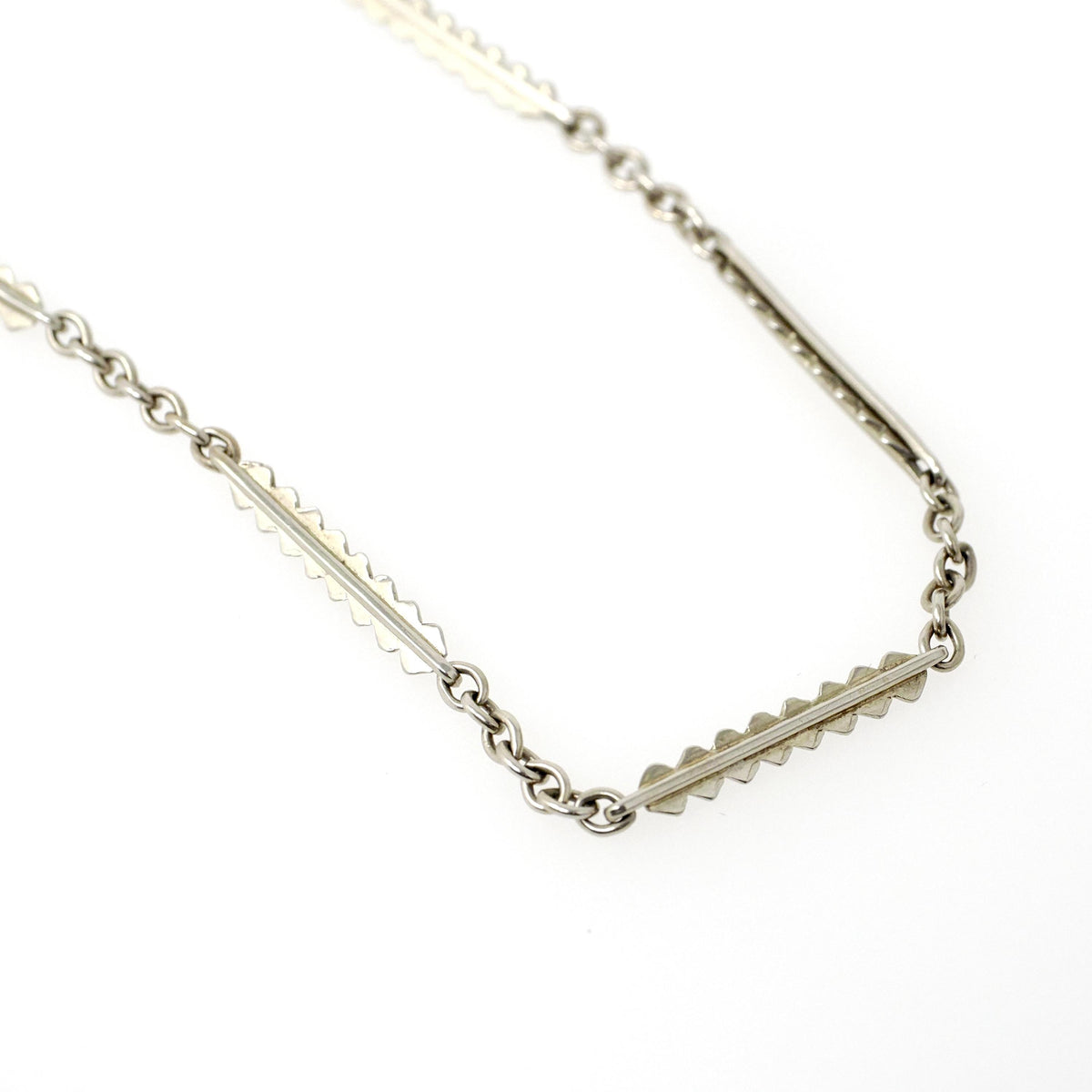 Pocket Watch Chain - Art Deco 14k White Gold Dog Clip Spring Ring - Antique Circa 1920s Era Accessory Bracelet Fine Versatile Unisex Jewelry