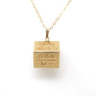 Mad Money Charm - Mid Century 14k Yellow Gold Pendant Statement Necklace - Vintage Circa 1950s Era Real Dollar Bill Fine Keepsake Jewelry