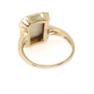 Vintage Opal Ring - Mid Century 10k Yellow Gold Natural Cabochon Gemstone Solitaire - Circa 1960s Era Size 5 October Birthstone Fine Jewelry