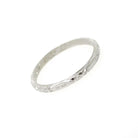 Art Deco Wedding Band - Vintage 18k White Gold Orange Blossom Eternity Ring - Circa 1930s Era Size 6 1/2 Bridal Stacking Fine Floral Jewelry