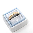 Antique Wedding Band - Edwardian Era 14k Yellow Gold 4.3 MM Domed Comfort Fit Ring - Size 6 1/2 Fine Art Carved JR Wood Bridal Jewelry