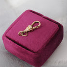 Antique Dog Clip - Edwardian Rose Gold Filled Stationary Necklace Finding Clasp - Circa 1910s Era Charm Holder Unisex Utility Jewelry