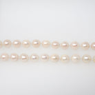 Cultured Pearl Necklace - Contemporary 14k Yellow Gold Individually Knotted 7.0 MM Rope Length Strand - Circa 2000s Era 40 Inch Fine Jewelry