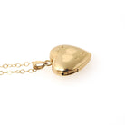 Vintage Heart Locket - Mid Century 14k Yellow Gold Double Heart Pendant Necklace - Circa 1960s Sweetheart Keepsake Photograph Fine Jewelry