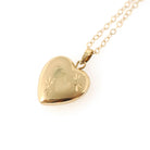 Vintage Heart Locket - Mid Century 14k Yellow Gold Double Heart Pendant Necklace - Circa 1960s Sweetheart Keepsake Photograph Fine Jewelry