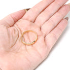 Vintage Wedding Band - Mid Century 14k Yellow Gold 4.2 MM Half Round Ring - Circa 1950s Era Size 10 1/2 Domed Stacking Fine Bridal Jewelry
