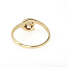 Vintage Opal Ring - Modernist 10k Yellow Gold Natural Gemstone Solitaire - Circa 1970s Size 6 3/4 Bypass October Birthstone Fine Jewelry