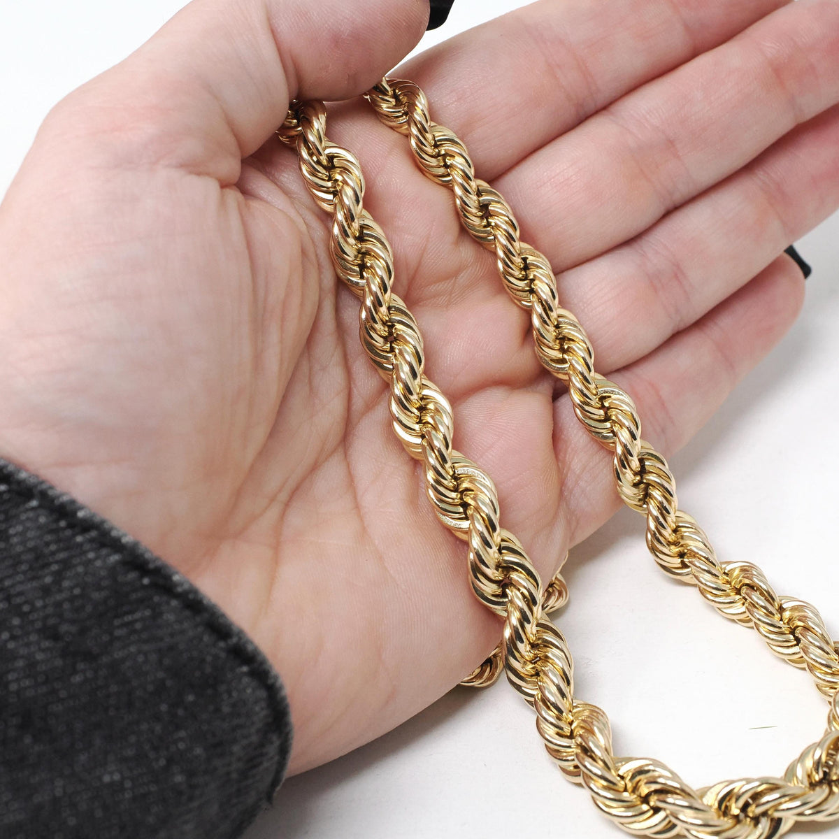 Vintage Twisted Chain - Modernist Era Gold Filled Unisex Versatile 30 Inch Necklace - Circa 1970s Era Spring Ring Clasp Layering Jewelry