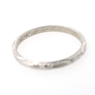 Art Deco Wedding Band - Vintage 18k White Gold Orange Blossom Eternity Ring - Circa 1930s Era Size 6 1/2 Bridal Stacking Fine Floral Jewelry