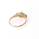 Simulated Amethyst Ring - Edwardian 10k Yellow Gold Seed Pearls Glass Garnet Doublet Stones - Antique Circa 1900s Size 5 3/4 Fine Jewelry