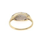 Vintage Princess Ring - Retro 9k Yellow & White Gold Natural Diamonds .02 CTW Gems - Circa 1960s Era Size 6 1/4 Anniversary 60s Fine Jewelry
