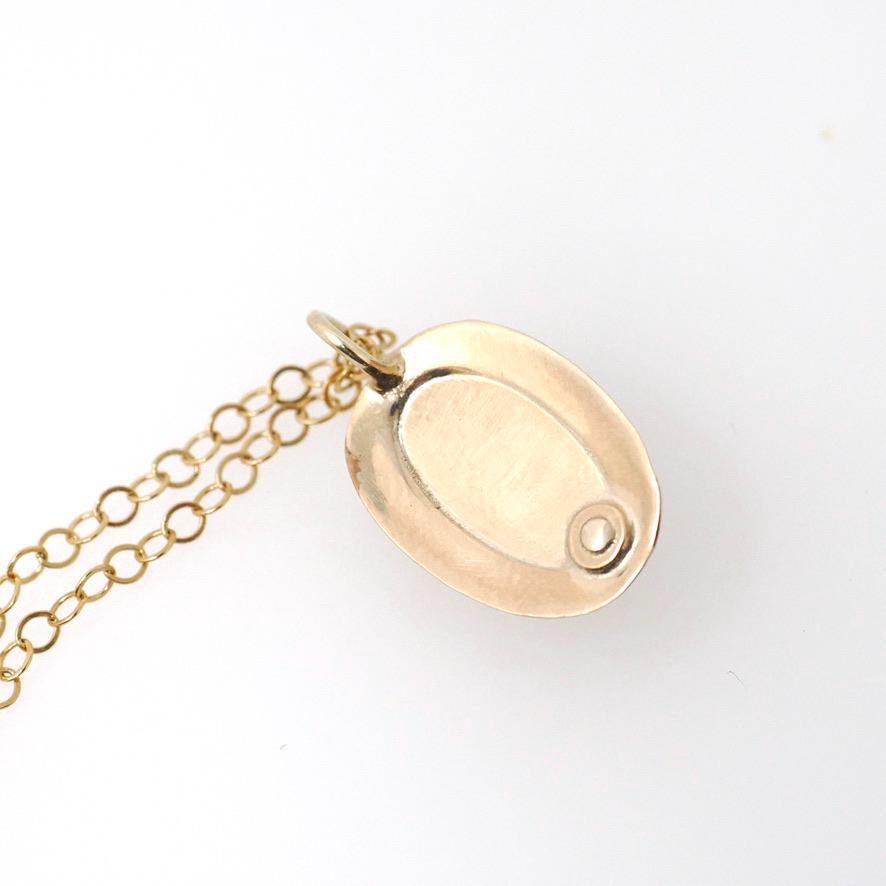 Antique Garnet Charm - Edwardian 10k Yellow Gold Stick Pin Conversion Pendant Necklace - Antique Circa 1910s January Birthstone Fine Jewelry