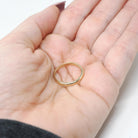 Contemporary Wedding Band - Estate 14k Yellow Gold 2.0 MM Domed Ring - Vintage Circa 1990s Era Size 5 Stacking Fine Bridal Jewelry