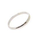 Contemporary Wedding Band - Estate 14k White Gold 2.2 MM Half Round Ring - Vintage Circa 1990s Era Size 8 1/2 Stacking Fine Bridal Jewelry