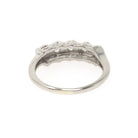 Diamond Wedding Band - Vintage 14k White Gold Natural .40 CTW Ring - Mid Century Circa 1950s Era Size 6 1/2 Stacking Fine Bridal Jewelry