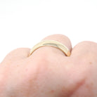 Vintage Wedding Band - Contemporary 14k Yellow Gold 6MM Half Round Ring - Circa 2000s Size 11 Tessler & Weiss Stacking Fine Bridal Jewelry