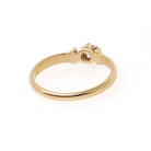 Edwardian Diamond Ring - Antique 18k Yellow Gold Natural .16 CT Solitaire - Vintage Circa 1900s Era Size 6 1/4 Fine Engagement Jewelry