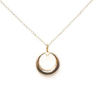 Antique Pearl Charm - Edwardian Era 14k Yellow Gold Cultured Seed Pearl Crescent Shape Pendant - Circa 1910s Era Fine Minimalist Jewelry