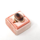 Antique Cameo Ring - Victorian 14k Rosy Yellow Gold Carved Brown Sardonyx Gem - Circa 1890s Era Size 6 1/4 Feminine Profile Fine Jewelry