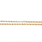 Vintage Rope Chain - Edwardian Era 14k Yellow Gold 2.25 MM Necklace - Signed Peikes 1910 Safety Chain Barrel Clasp 25" Layering Fine Jewelry