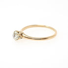 Victorian Diamond Ring - Antique 14k Yellow Gold Old Mine Cut .57 CT Solitaire - Dated Sept 27 1862 Size 7 1/2 Solitaire Bridal Fine Jewelry