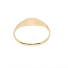 Baby Signet Ring - Mid Century 10k Yellow Gold Children's Blank Square Small Band - Vintage Circa 1950s Era Size 2 Midi Pinky Fine Jewelry