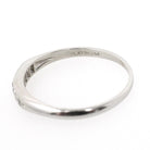 Mid Century Diamond Band - Vintage Platinum Natural .13 CTW Channel Wedding Band - Circa 1950s Era Size 6 1/2 Fine Bridal Stacking Jewelry