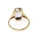 Vintage Amethyst Ring - Retro 10k Yellow And White Gold Fancy Cut Natural Gem - Circa 1940s Size 6 1/2 February Birthstone Fine B&F Jewelry
