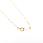 Cultured Pearl Necklace - Contemporary 14k Yellow Gold Dangling Dainty Fringe Cable Link Chain - Circa 1990s Era 18 Inch Fine Luster Jewelry