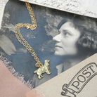 Cocker Spaniel Charm - Mid Century Era 14k Yellow Gold Dog Breed Pendant Necklace - Vintage Circa 1960s Figural Animal Fine Dainty Jewelry