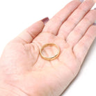 Vintage Wedding Band - Mid Century Era 14k Yellow Gold 5 MM Half Round Ring - Dated 10-10-53 Size 9 1/2 Stacking Fine Bridal Jewelry