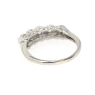 Diamond Wedding Band - Vintage 14k White Gold Natural .40 CTW Ring - Mid Century Circa 1950s Era Size 6 1/2 Stacking Fine Bridal Jewelry