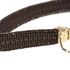 Victorian Hair Bracelet - Antique 10k Gold Woven Engraved "Cousin Sally" Mourning Jewelry - Dated 1843 Floral Motif Fine Accessory