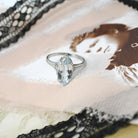 Vintage Aquamarine Ring - Art Deco 14k White Gold Light Blue Marquise Gem Engagement - Circa 1930s Era Size 7 March Birthstone Fine Jewelry