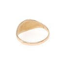 Blank Signet Ring - Edwardian 10k Yellow Gold Ostby & Barton Shield Baby Band - Antique Circa 1910s Era Midi Pinky Size 2 3/4 Fine Jewelry