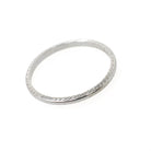Art Deco Wedding Ring - Vintage 18k White Gold Eternity Engraved Band - Dated 1935 JRK SEM Initials Size 5.5 Stacking Bridal Fine Jewelry