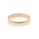 Contemporary Wedding Band - 10k Yellow Gold 4.2 MM Half Round Cigar Ring - Circa 2000s Size 9 Stacking Statement Keepsake Fine Jewelry