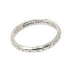 Vintage Wedding Band - Art Deco Platinum & 18k White Gold 2.3 MM Geometric Orange Blossom Eternity Ring - Circa 1930s Size 6.5 Fine Jewelry