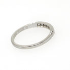 Vintage Diamond Band - Art Deco Platinum .20 CTW Bead Set Wedding Ring - Dated 5-31-1935 Era Size 6 Stacking Fine Bridal Jewelry
