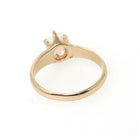 Antique Opal Ring - Edwardian 10k Yellow Gold Cabochon .46 CT Gemstone - Circa 1910s Era Size 5.75 October Birthstone Solitaire Fine Jewelry