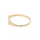Baby Signet Ring - Mid Century 10k Yellow Gold Children's Blank Square Small Band - Vintage Circa 1950s Era Size 2 Midi Pinky Fine Jewelry