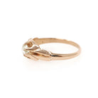 Victorian Diamond Ring - Antique 10k Rosy Gold .29 CT Natural Old Mine Cut Solitaire - Circa 1890s Era Size 7 Fine April Engagement Jewelry