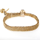 Antique Mesh Bracelet - Victorian Gold Filled Adjustable Woven Tassel Sardonyx Cameo Statement - Circa 1890s Era Carved Woman Fine Jewelry